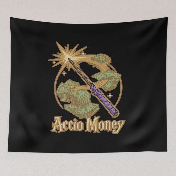 Item preview, Accio Money | Wizarding spell designed and sold by RedCircleArt.