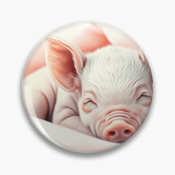 Item preview, Snoozing Pink Piglet designed and sold by Skye Ryan-Evans.