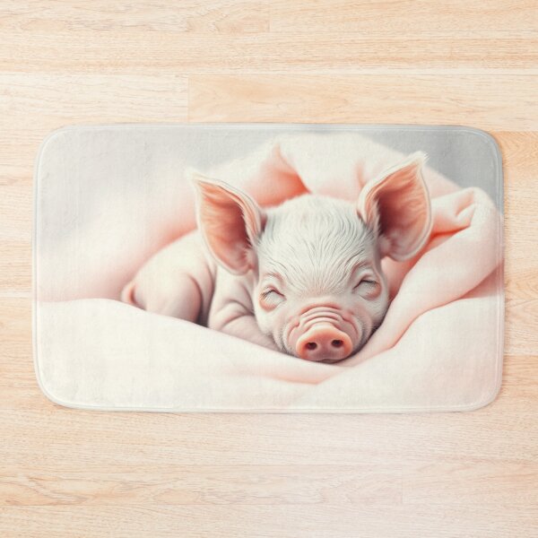 Item preview, Snoozing Pink Piglet designed and sold by Skye Ryan-Evans.
