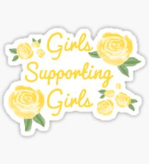 Mädchen, die Mädchen unterstützen Sticker