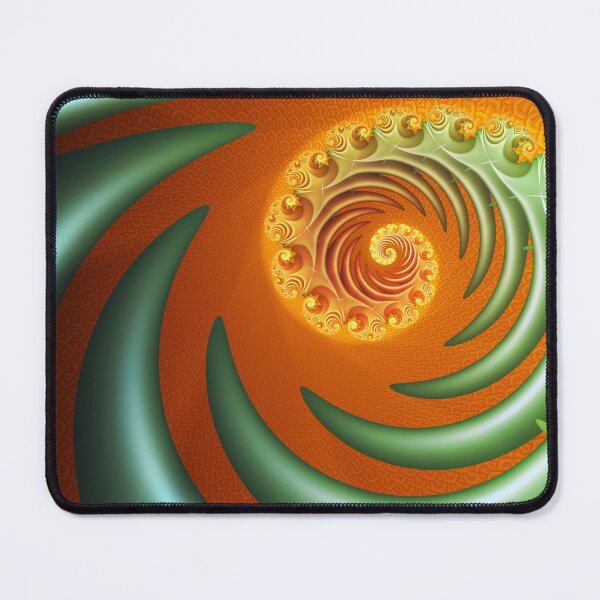 Item preview, Spiralling green fern fractal designed and sold by pinkal.