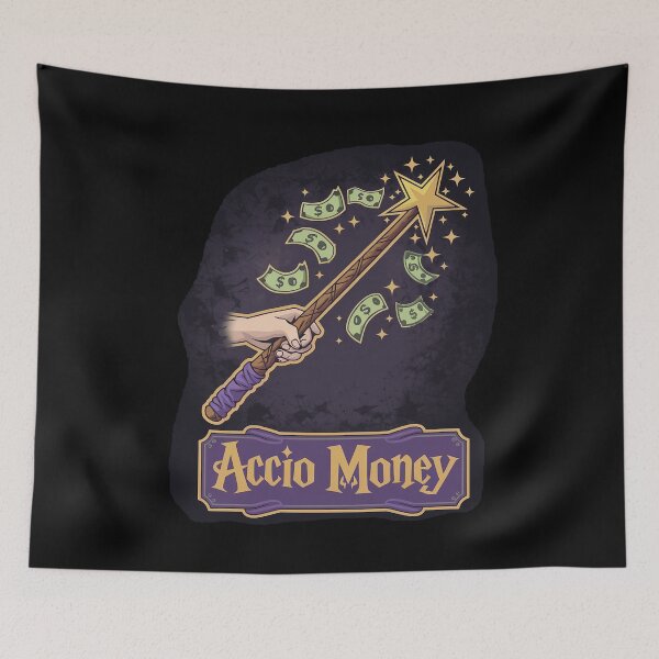 Item preview, Accio Money | Wizarding spell designed and sold by RedCircleArt.
