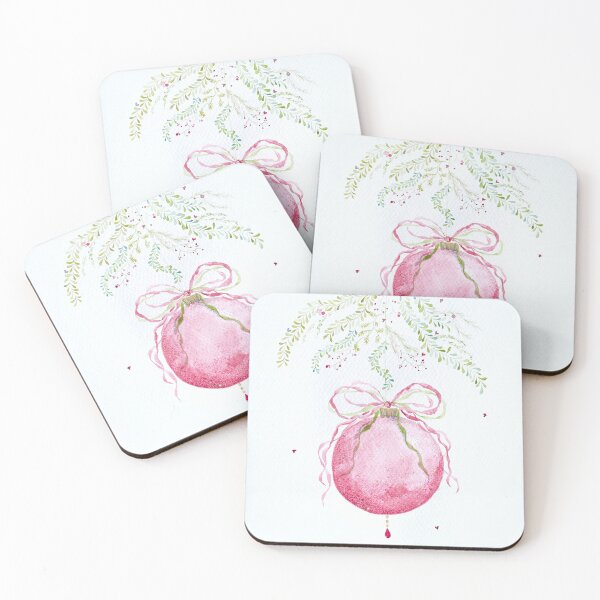 Item preview, Watercolor Pink Ornament designed and sold by Dusty-Penny.
