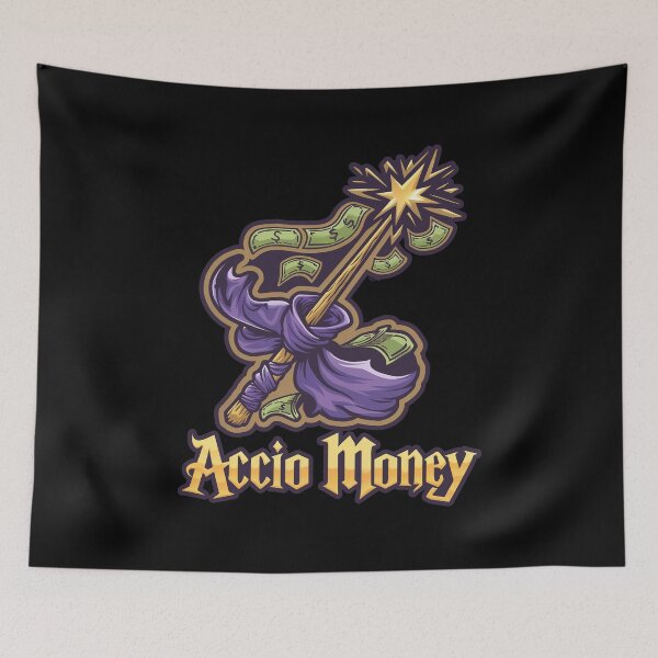 Item preview, Accio Money | Wizarding spell designed and sold by RedCircleArt.