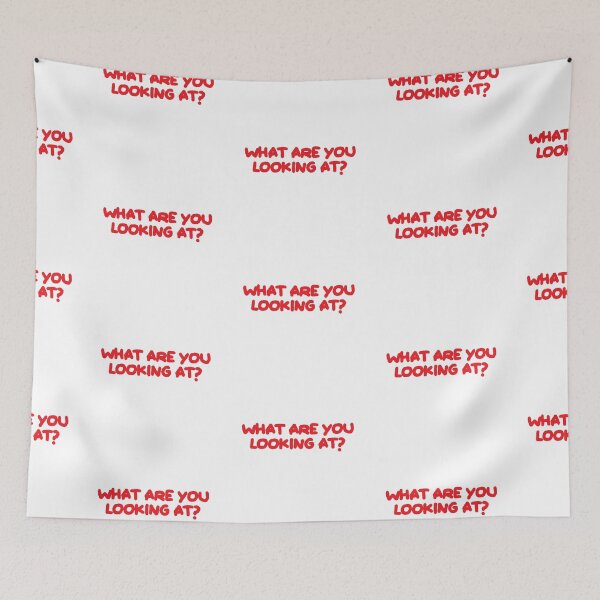 Item preview, WHAT ARE YOU LOOKING AT? graffiti font text designed and sold by JashJhaveri.