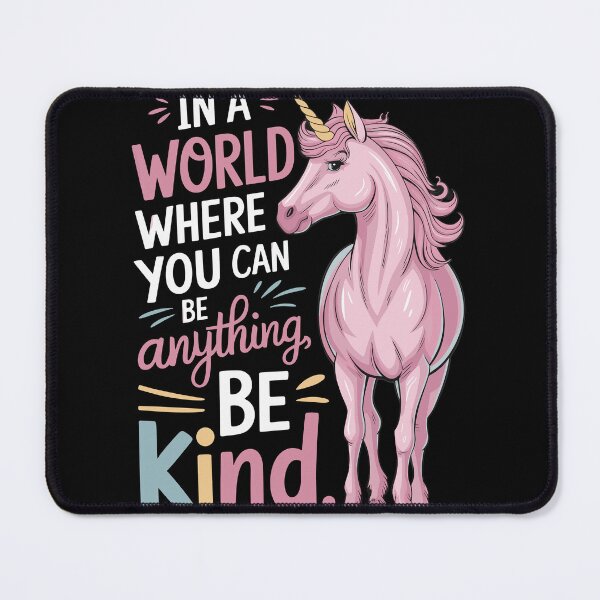 Item preview, Inspirational Unicorn Be Kind Motivational Quote designed and sold by InsanseCreation.