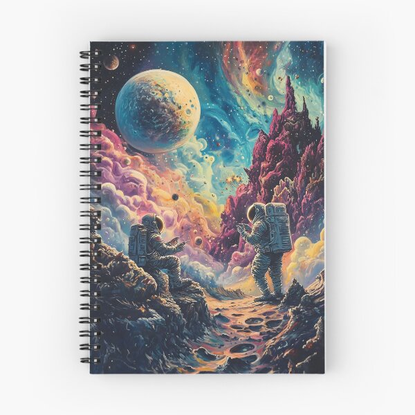 Item preview, Mystical Astronauts Exploring Alien Landscapes designed and sold by HarmonicDaze.