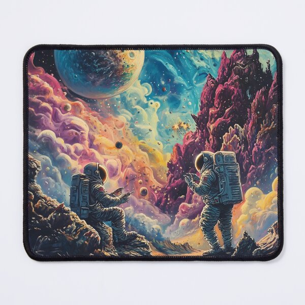 Item preview, Mystical Astronauts Exploring Alien Landscapes designed and sold by HarmonicDaze.