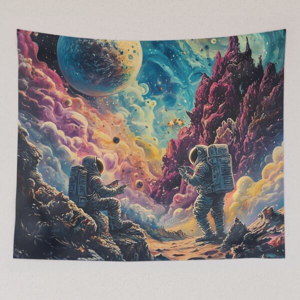 Item preview, Mystical Astronauts Exploring Alien Landscapes designed and sold by HarmonicDaze.