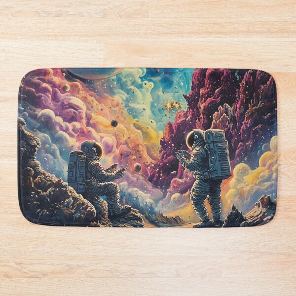 Item preview, Mystical Astronauts Exploring Alien Landscapes designed and sold by HarmonicDaze.