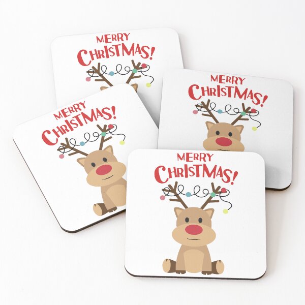 Item preview, Merry Christmas Reindeer designed and sold by WhimsyBoutique.