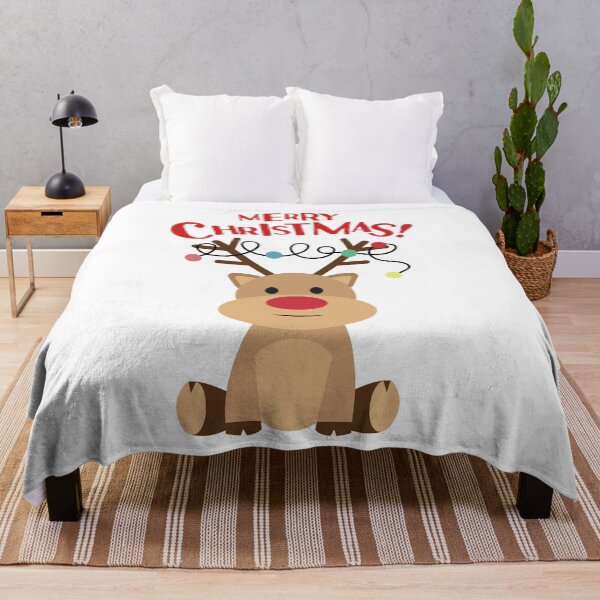 Item preview, Merry Christmas Reindeer designed and sold by WhimsyBoutique.