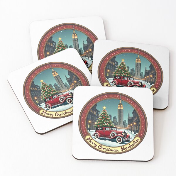 Item preview, Manhattan, New York City Vintage Christmas designed and sold by positiveimages.