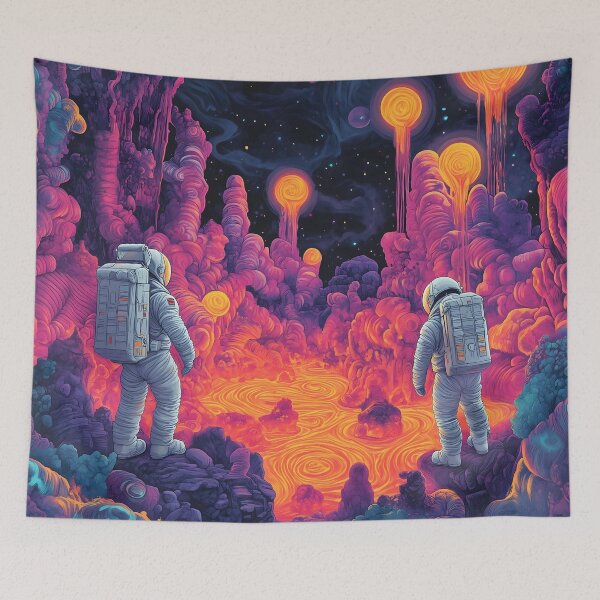 Item preview, Mystical Astronauts in Alien Terrains designed and sold by HarmonicDaze.