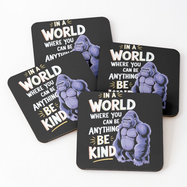 Item preview, Inspirational Be Kind Gorilla Graphic designed and sold by InsanseCreation.