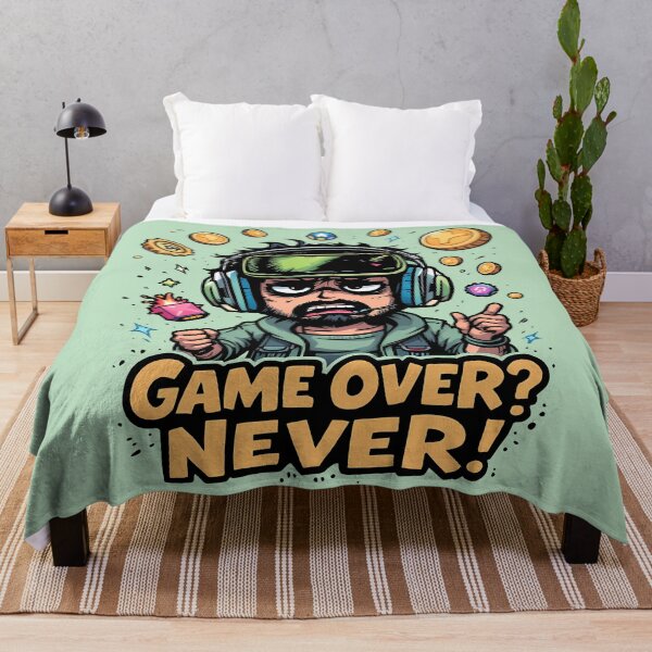 Item preview,  Never Give Up Gamer - Game On, Never Over designed and sold by BNCH44.