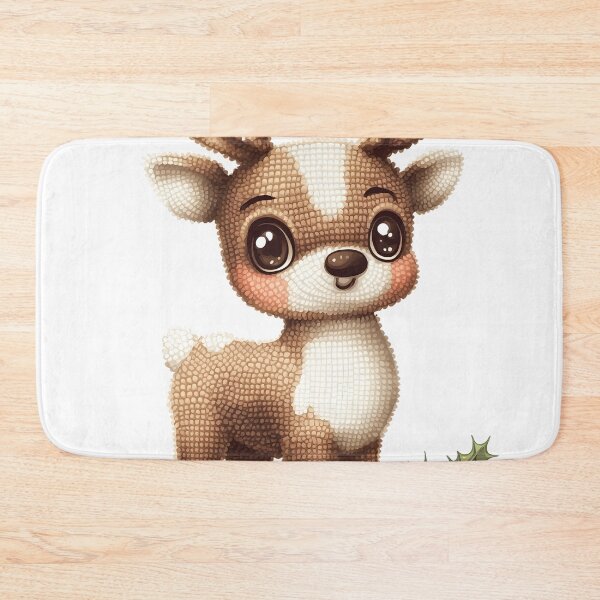 Item preview, Festive Woodland Deer Holly Embroidery Pattern  designed and sold by AnnDesignStudio.