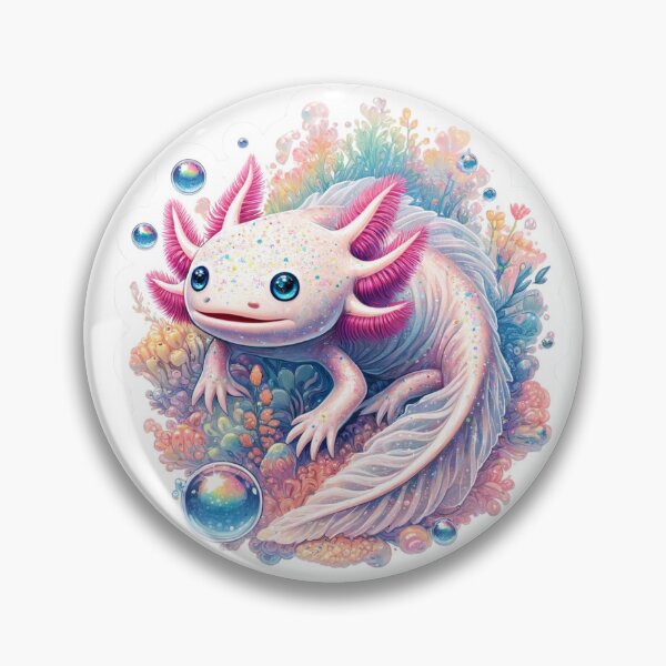 Item preview, Whimsical Axolotl in Magical World designed and sold by pixelpulsenyc.