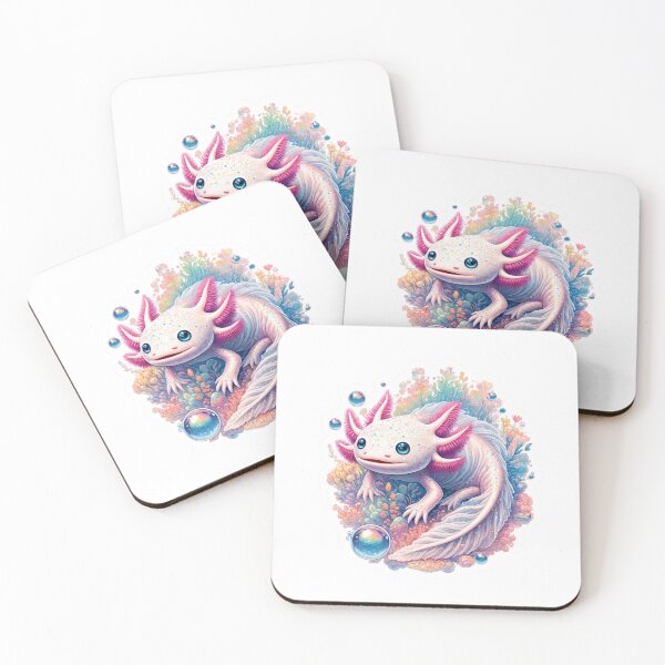 Item preview, Whimsical Axolotl in Magical World designed and sold by pixelpulsenyc.