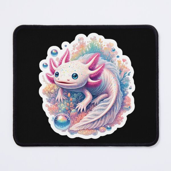 Item preview, Whimsical Axolotl in Magical World designed and sold by pixelpulsenyc.