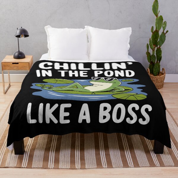 Item preview, Chillin' In The Pond Like A Boss Frog Design designed and sold by InsanseCreation.