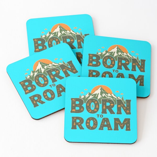 Item preview, Born To Roam Hiking Trip Adventure Camp Art Outdoor Nature Travel  designed and sold by Kia Blaze.