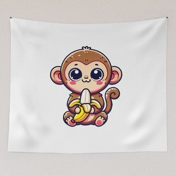 Item preview, Cute Kawaii Monkey designed and sold by VultureXP.