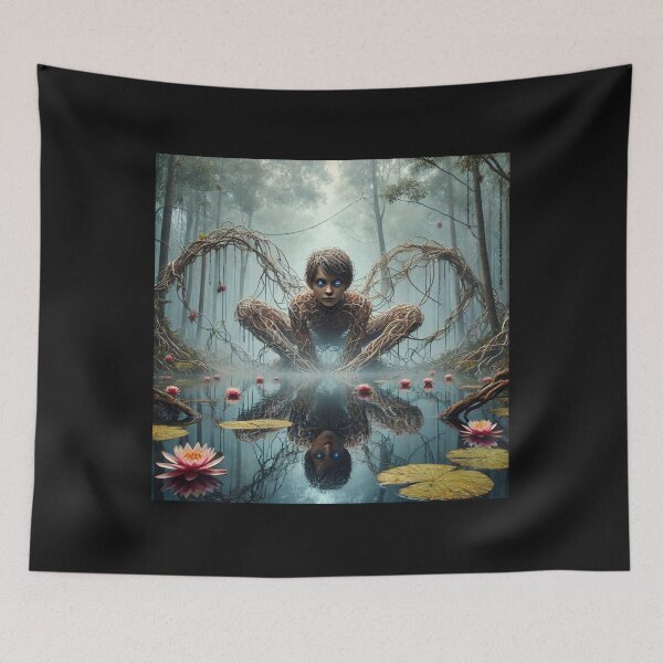 Item preview, Mesmerizing sculpture emerging from the depths of a serene lake designed and sold by sevenmountains.