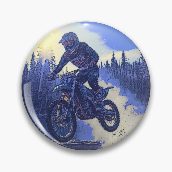 Item preview, Motocross Biker Jumps a Stream designed and sold by Skye Ryan-Evans.
