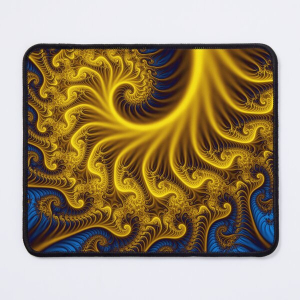 Item preview, Yellow and Blue Spiral Fractal Pattern designed and sold by pinkal.