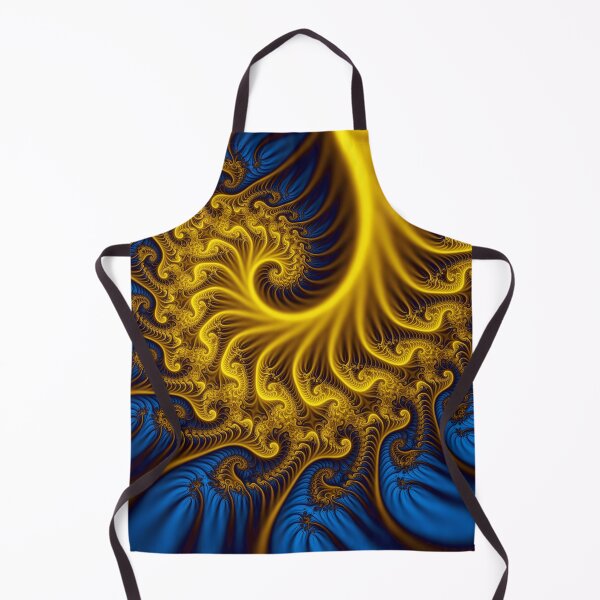 Item preview, Yellow and Blue Spiral Fractal Pattern designed and sold by pinkal.