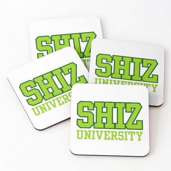 Item preview, Shiz University Wicked Light Green Text Dark Green Outline designed and sold by ModernintheMix.