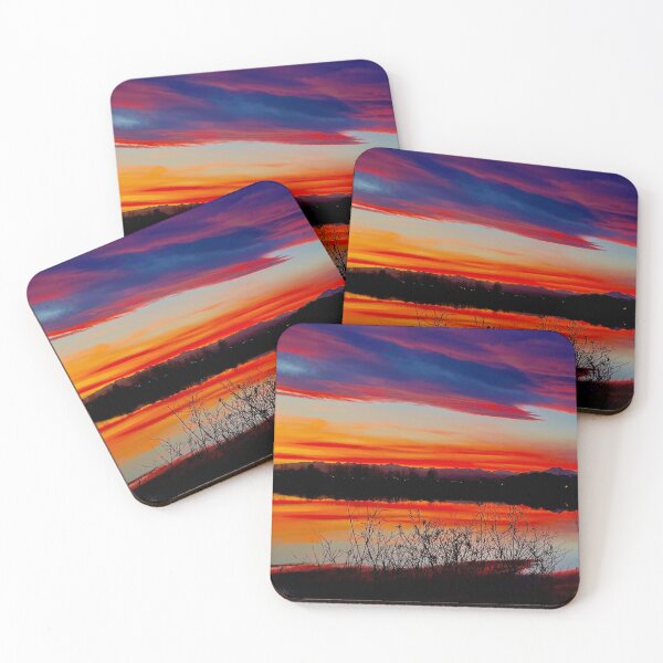 Item preview, Sunset Reflected on Calm Water and Mountains designed and sold by IFLYBaby.