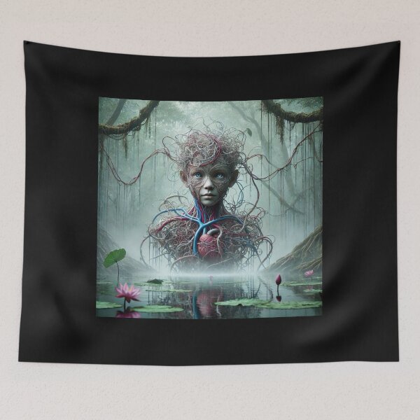 Item preview, Mesmerizing sculpture emerging from the depths of a serene lake designed and sold by sevenmountains.