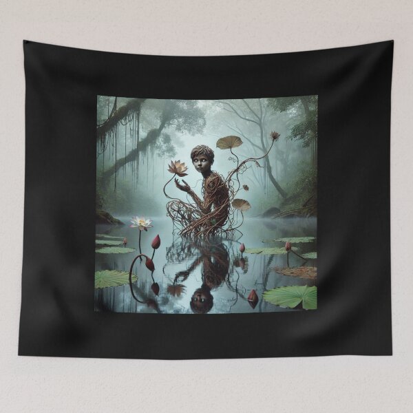 Item preview, Mesmerizing sculpture emerging from the depths of a serene lake designed and sold by sevenmountains.