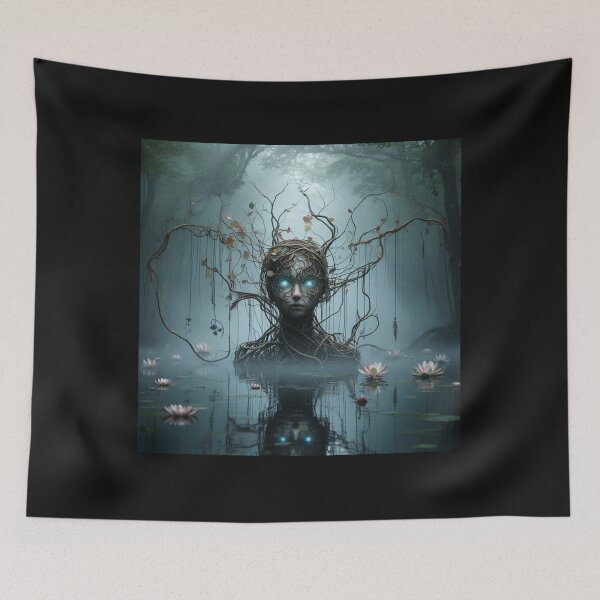 Item preview, Mesmerizing sculpture emerging from the depths of a serene lake designed and sold by sevenmountains.