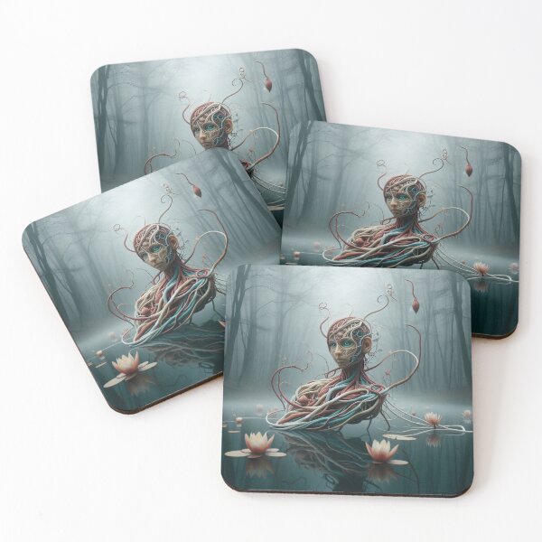 Item preview, Mesmerizing sculpture emerging from the depths of a serene lake designed and sold by sevenmountains.
