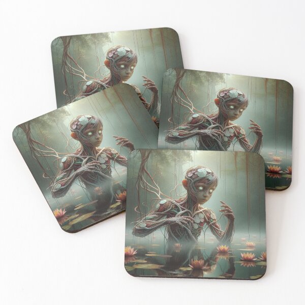 Item preview, Mesmerizing sculpture emerging from the depths of a serene lake designed and sold by sevenmountains.