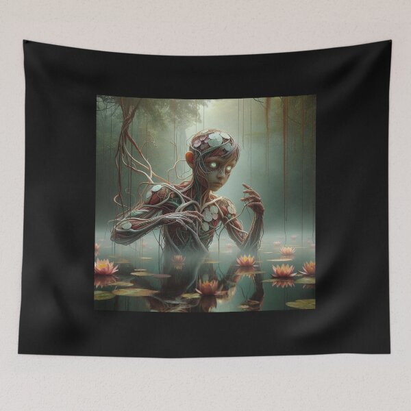 Item preview, Mesmerizing sculpture emerging from the depths of a serene lake designed and sold by sevenmountains.