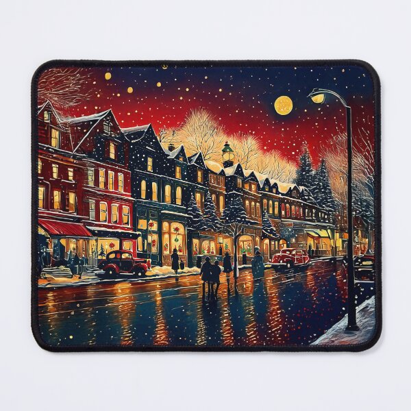 Item preview, Festive Town on Christmas Eve designed and sold by Christine "Xine" Segalas.
