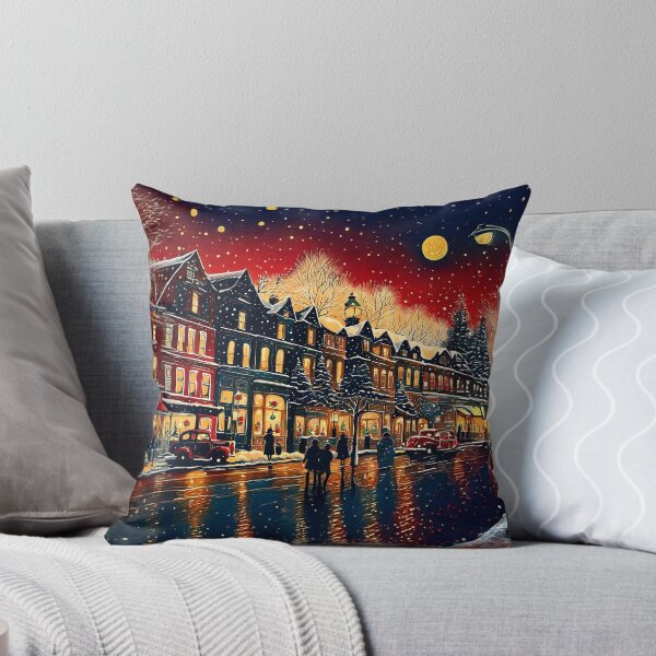 Item preview, Festive Town on Christmas Eve designed and sold by Christine "Xine" Segalas.