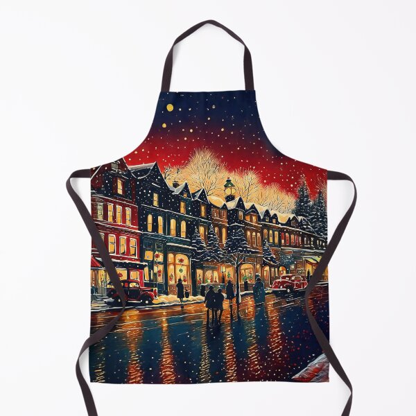 Item preview, Festive Town on Christmas Eve designed and sold by Christine "Xine" Segalas.