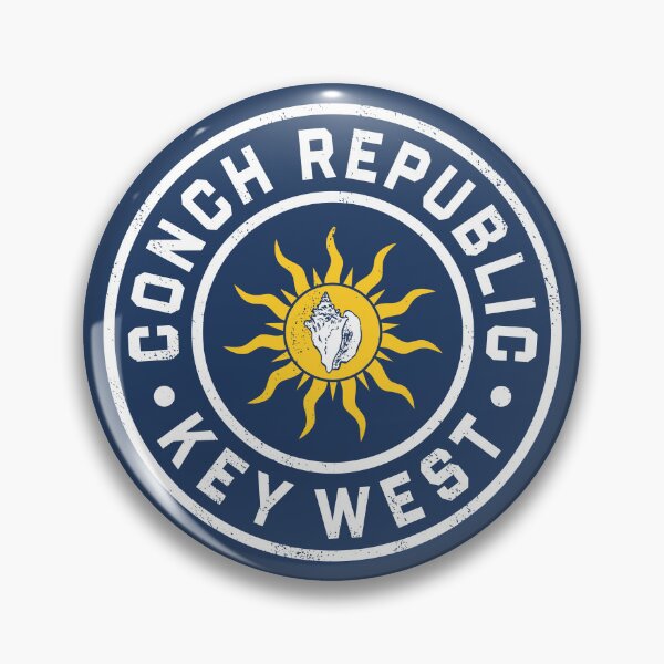 Item preview, Retro Conch Republic Key West Circle Badge designed and sold by deadmansupplyco.