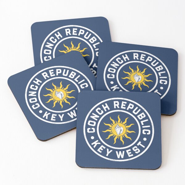 Item preview, Retro Conch Republic Key West Circle Badge designed and sold by deadmansupplyco.