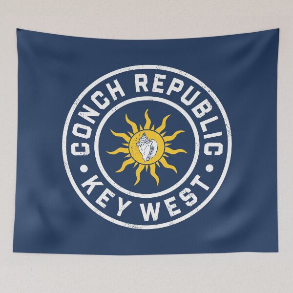 Item preview, Retro Conch Republic Key West Circle Badge designed and sold by deadmansupplyco.