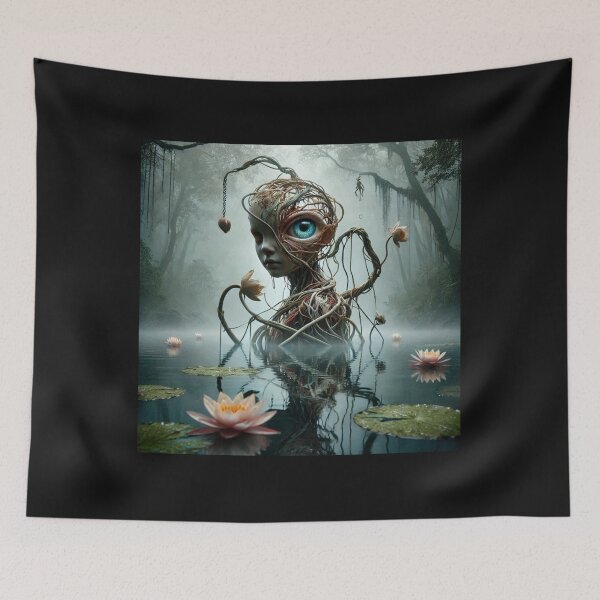 Item preview, Mesmerizing sculpture emerging from the depths of a serene lake designed and sold by sevenmountains.