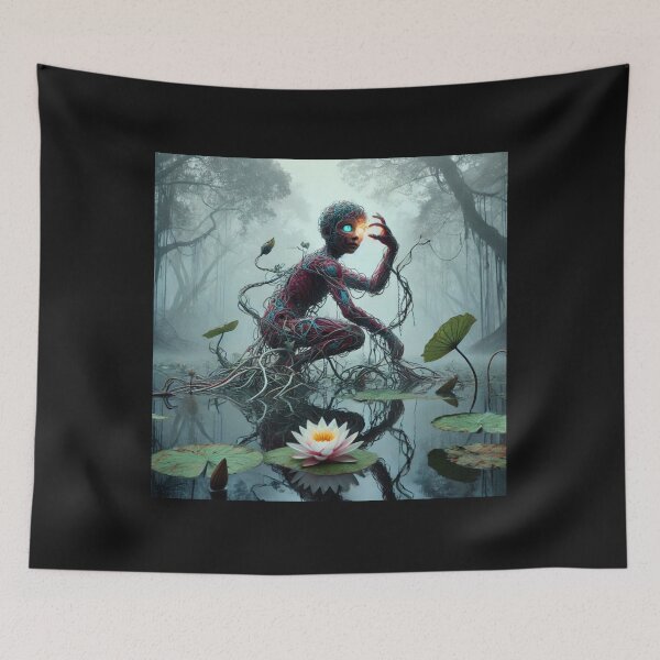 Item preview, Mesmerizing sculpture emerging from the depths of a serene lake designed and sold by sevenmountains.