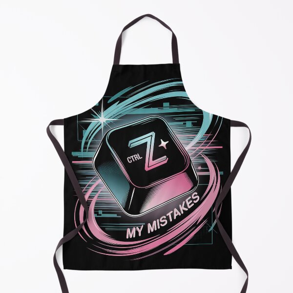 Item preview, Retro Futuristic Ctrl Z Key Graphic Undo My Mistakes Design designed and sold by pixelpopplanet.