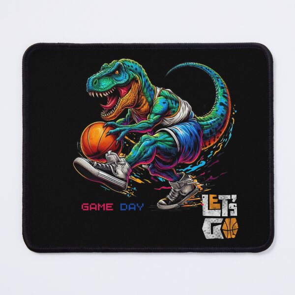 Item preview, Dinosaur Basketball Design: Game Day Colorful Sports Motif designed and sold by KolbaVison.