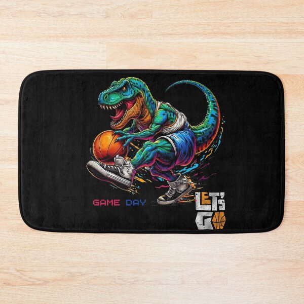 Item preview, Dinosaur Basketball Design: Game Day Colorful Sports Motif designed and sold by KolbaVison.